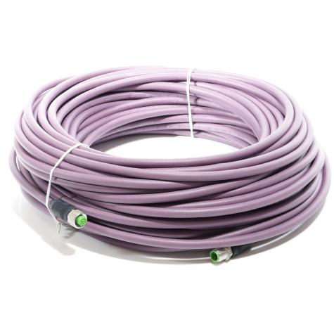 M12 plug Straight B-coded Shielded  New FS